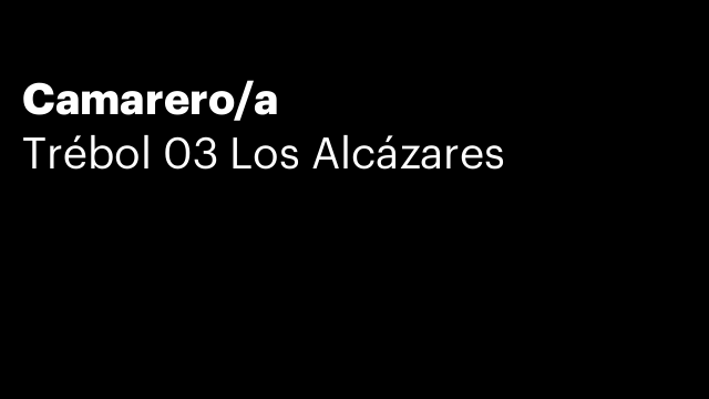 Camarero/a
