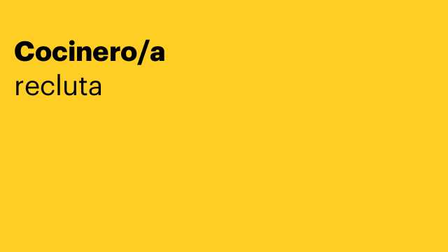 Cocinero/a