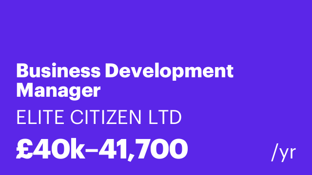 Business Development Manager
