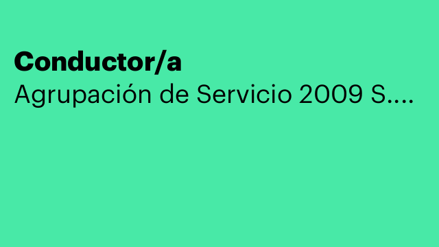 Conductor/a
