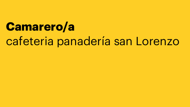 Camarero/a