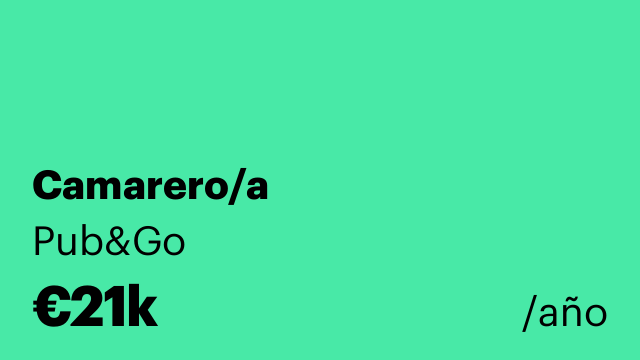 Camarero/a