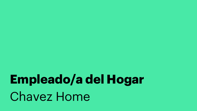 Empleado/a del Hogar
