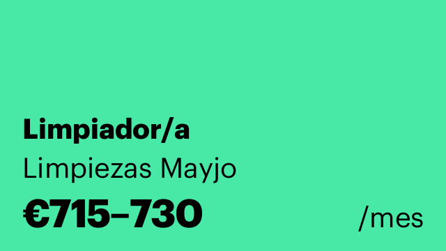 Limpiador/a