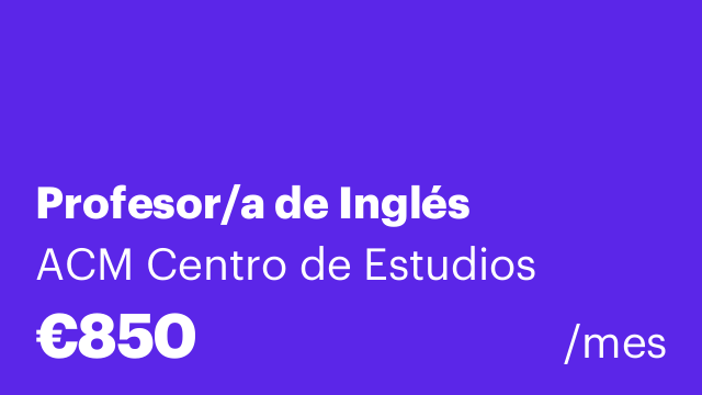 Profesor/a de Inglés