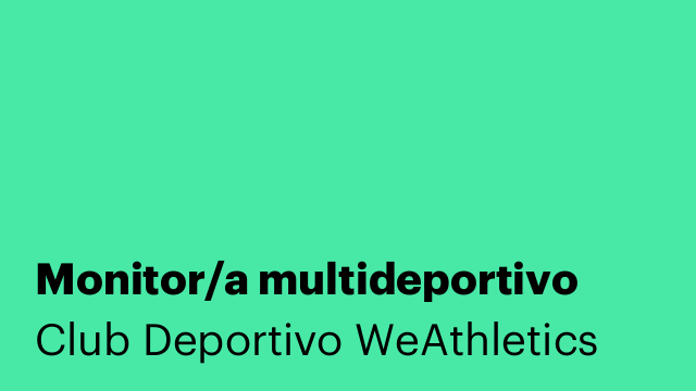 Monitor/a multideportivo
