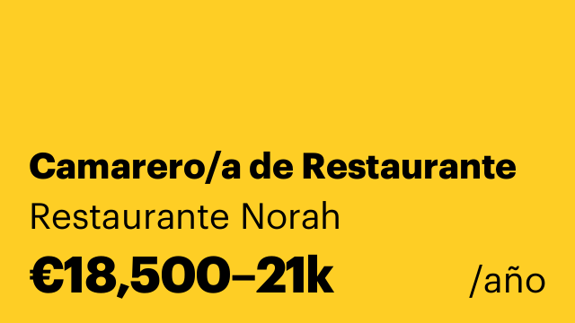 Camarero/a de Restaurante