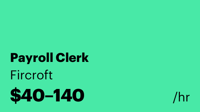 Payroll Clerk