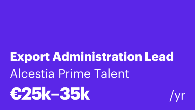 Export Administration Lead