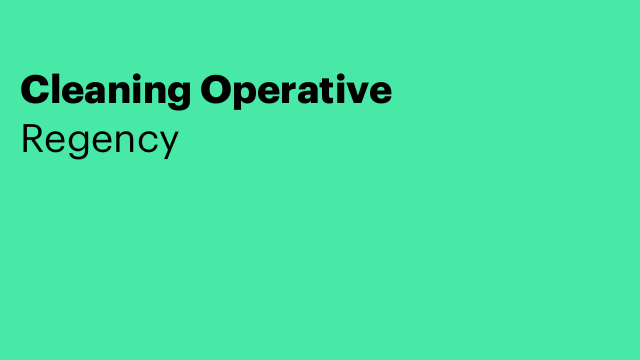 Cleaning Operative