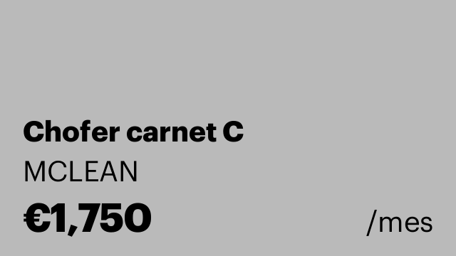 Chofer carnet C
