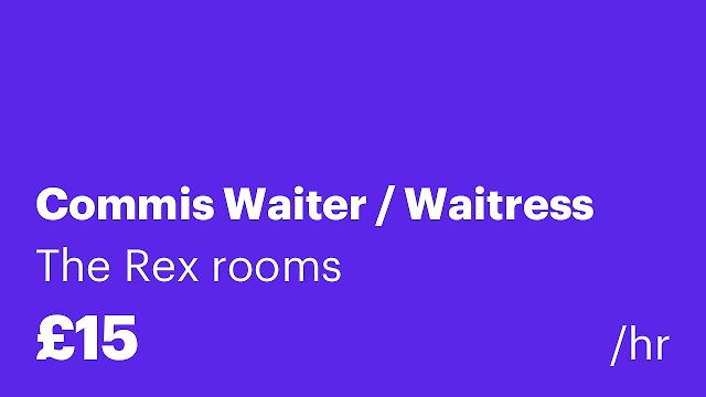 Commis Waiter / Waitress