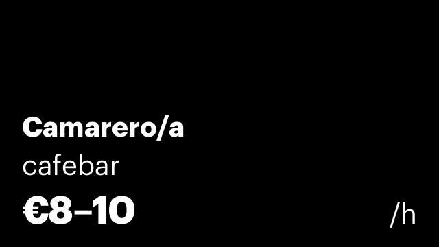 Camarero/a