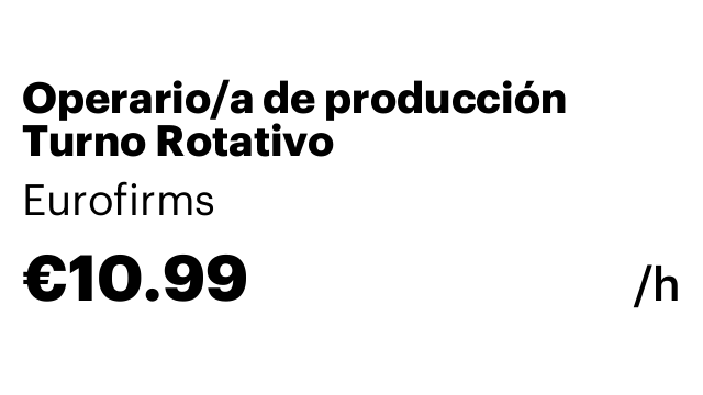 Operario/a de producción Turno Rotativo