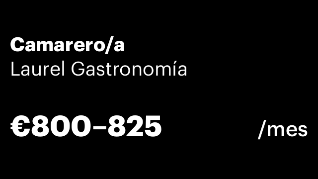 Camarero/a