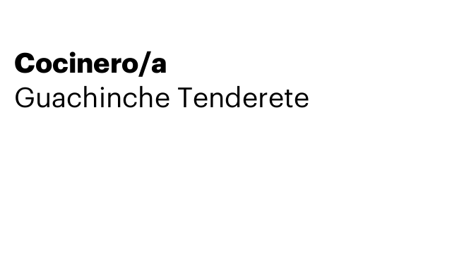 Cocinero/a