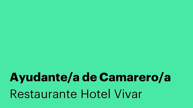 Ayudante/a de Camarero/a