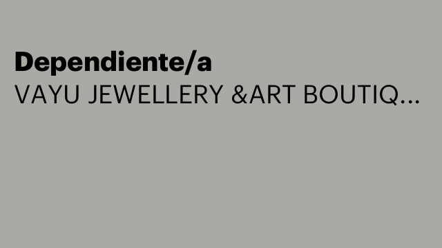 Dependiente/a