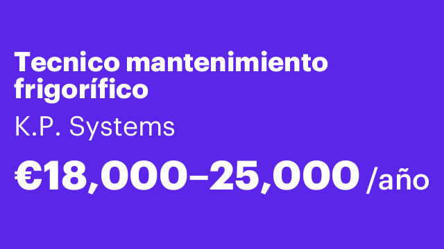 Tecnico mantenimiento frigorífico