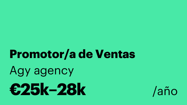 Promotor/a de Ventas