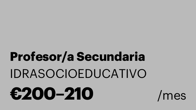 Profesor/a Secundaria