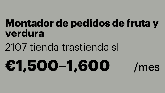 Montador de pedidos de fruta y verdura