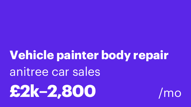 Vehicle painter body repair