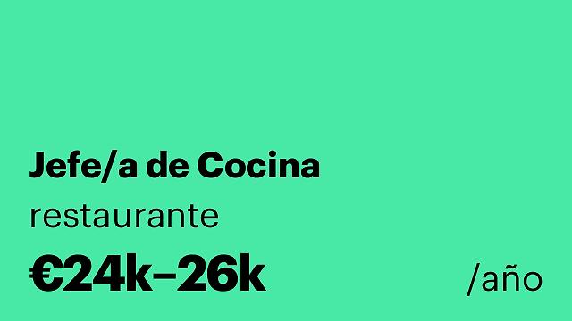 Jefe/a de Cocina
