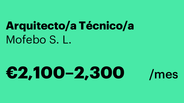 Arquitecto/a Técnico/a