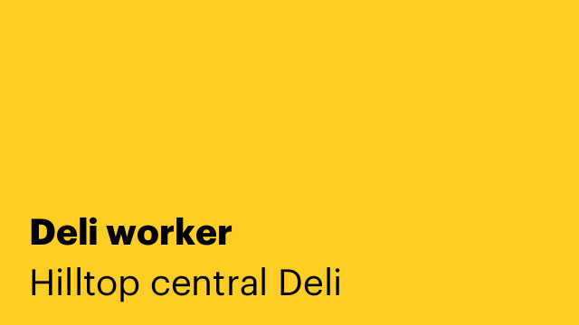 Deli worker