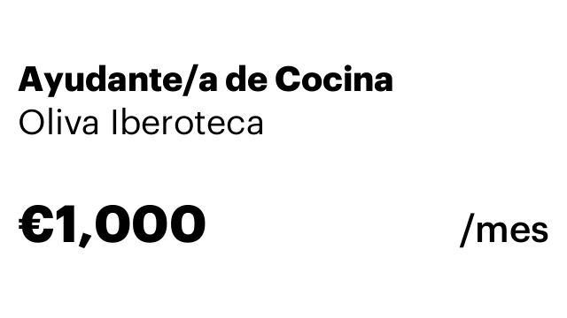 Ayudante/a de Cocina