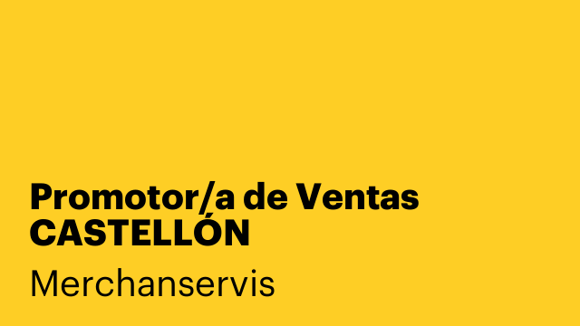 Promotor/a de Ventas CASTELLÓN
