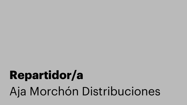 Repartidor/a