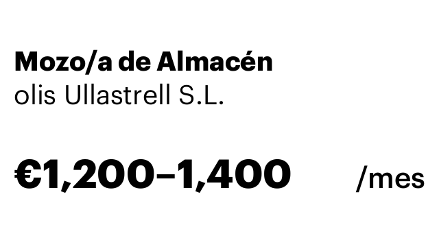 Mozo/a de Almacén