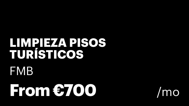 LIMPIEZA PISOS TURÍSTICOS
