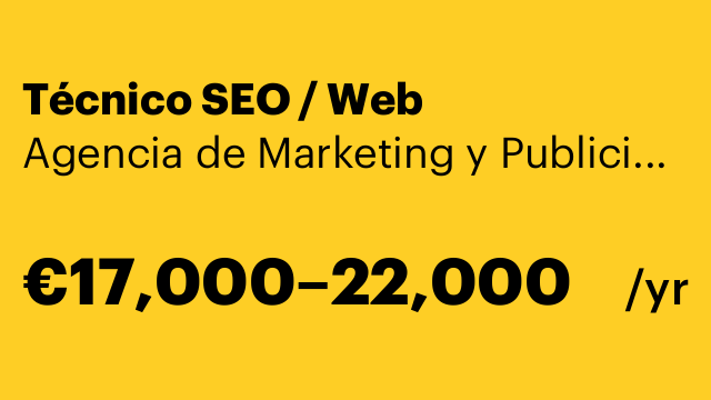Técnico SEO / Web