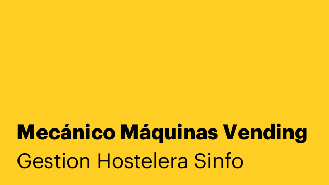 Mecánico Máquinas Vending