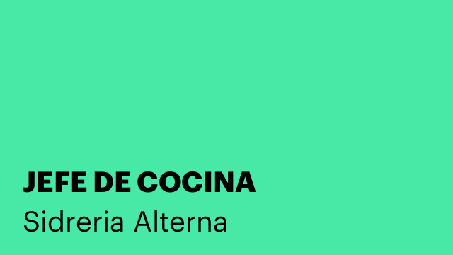 JEFE DE COCINA