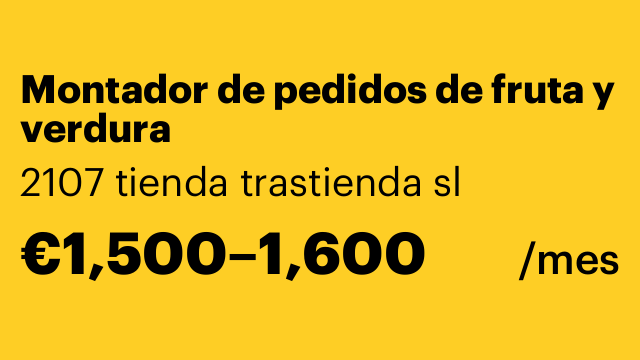 Montador de pedidos de fruta y verdura