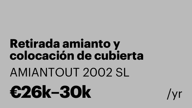 Retirada amianto y colocación de cubierta