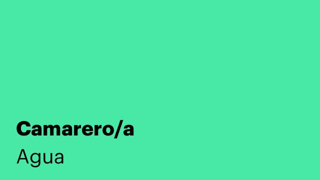 Camarero/a