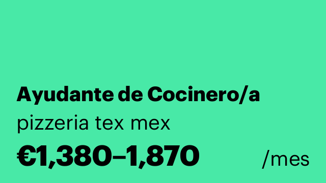 Ayudante de Cocinero/a