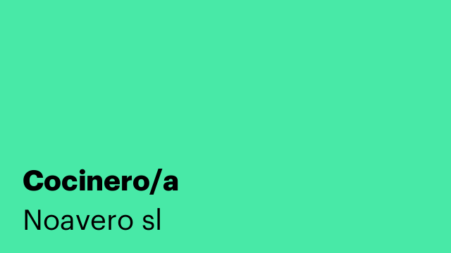 Cocinero/a