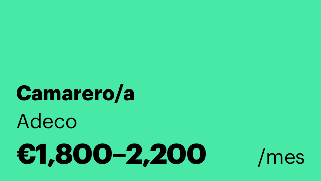 Camarero/a