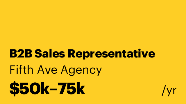 B2B Sales Representative