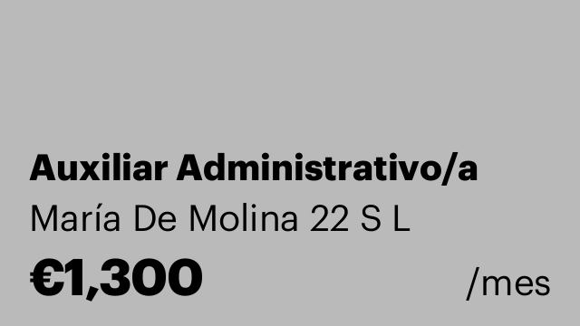 Auxiliar Administrativo/a