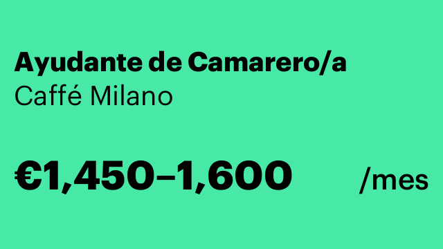 Ayudante de Camarero/a