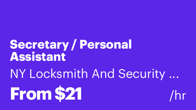 Secretary / Personal Assistant