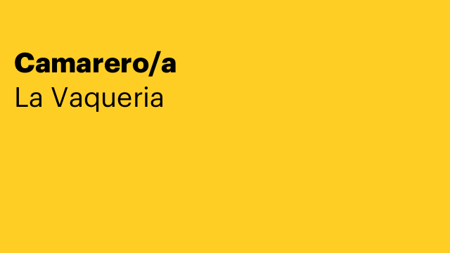 Camarero/a
