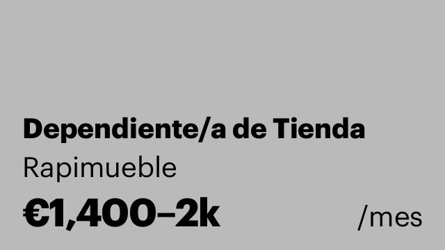 Dependiente/a de Tienda